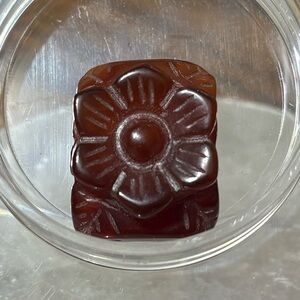 Carnelian plum blossom pendant